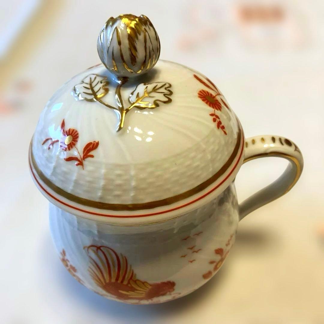 リチャード ジノリ レッドコック 小皿 5枚 ミルクポット