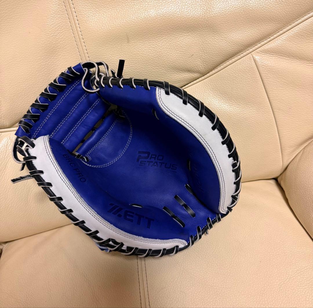 ゼット　プロステイタスオーダー軟式ミット　ヤクルト中村モデル　型付け済み