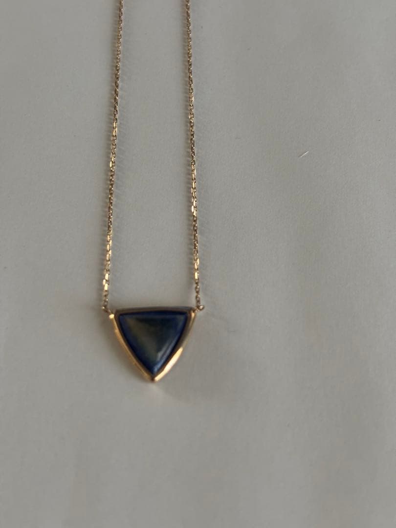 専用ageteアガットK10ネックレスラピスラズリ×ラブラドライト