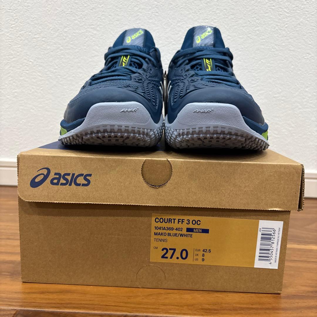 asics テニスシューズ　COURT FF 3 OCネイビー/ホワイト/ライム