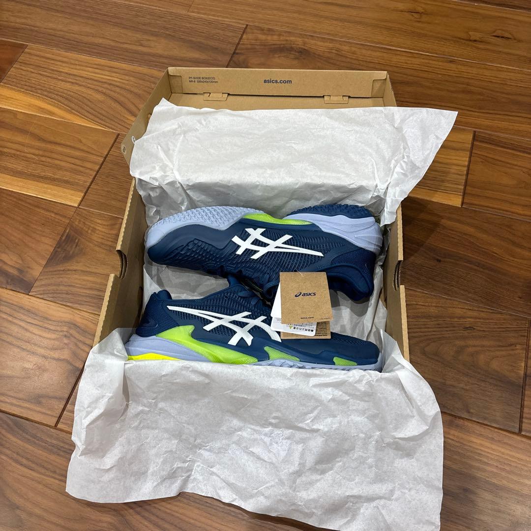 asics テニスシューズ　COURT FF 3 OCネイビー/ホワイト/ライム