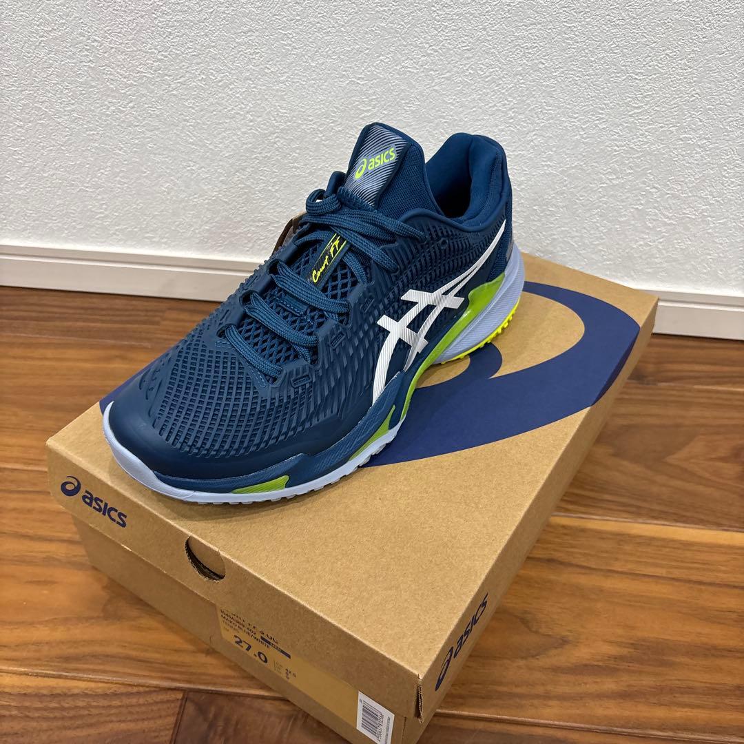 asics テニスシューズ　COURT FF 3 OCネイビー/ホワイト/ライム