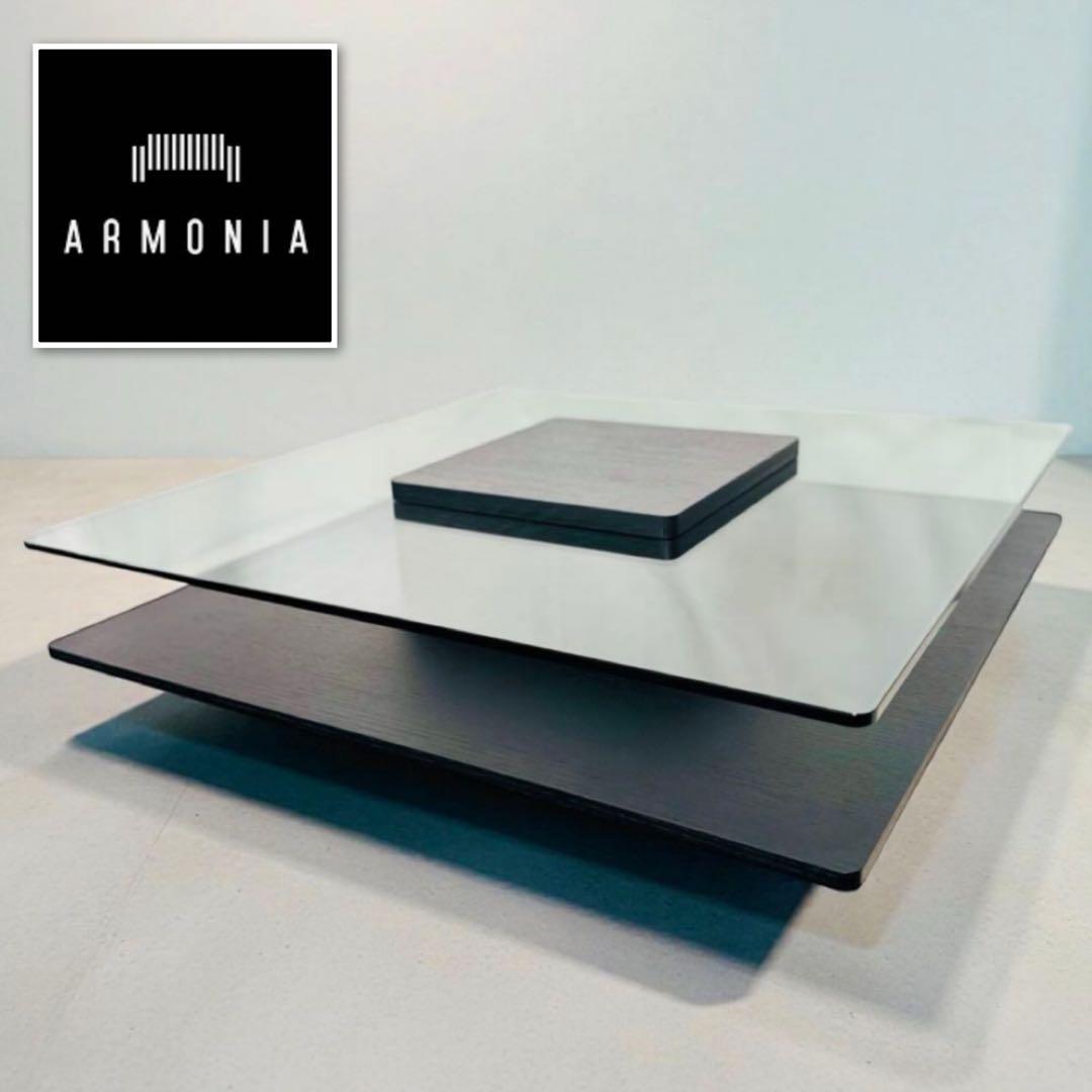 HR876 armonia ガラス天板　　センターローテーブル