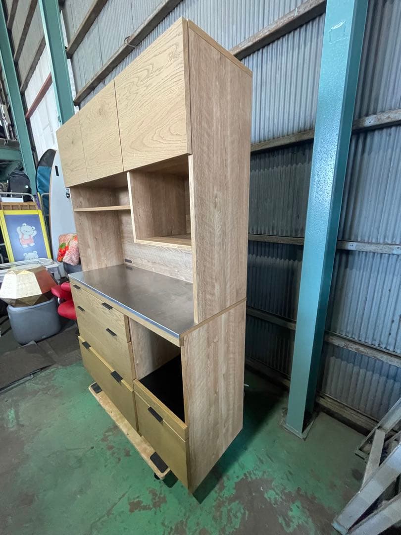 unico ウニコ ADDAY アディ オーク材 キッチンボード レンジ 食器棚