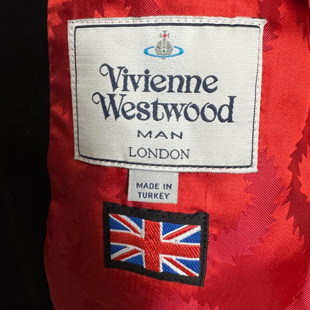 【美品☆高級モデル☆スクイグル柄☆】ヴィヴィアン ウールジャケット