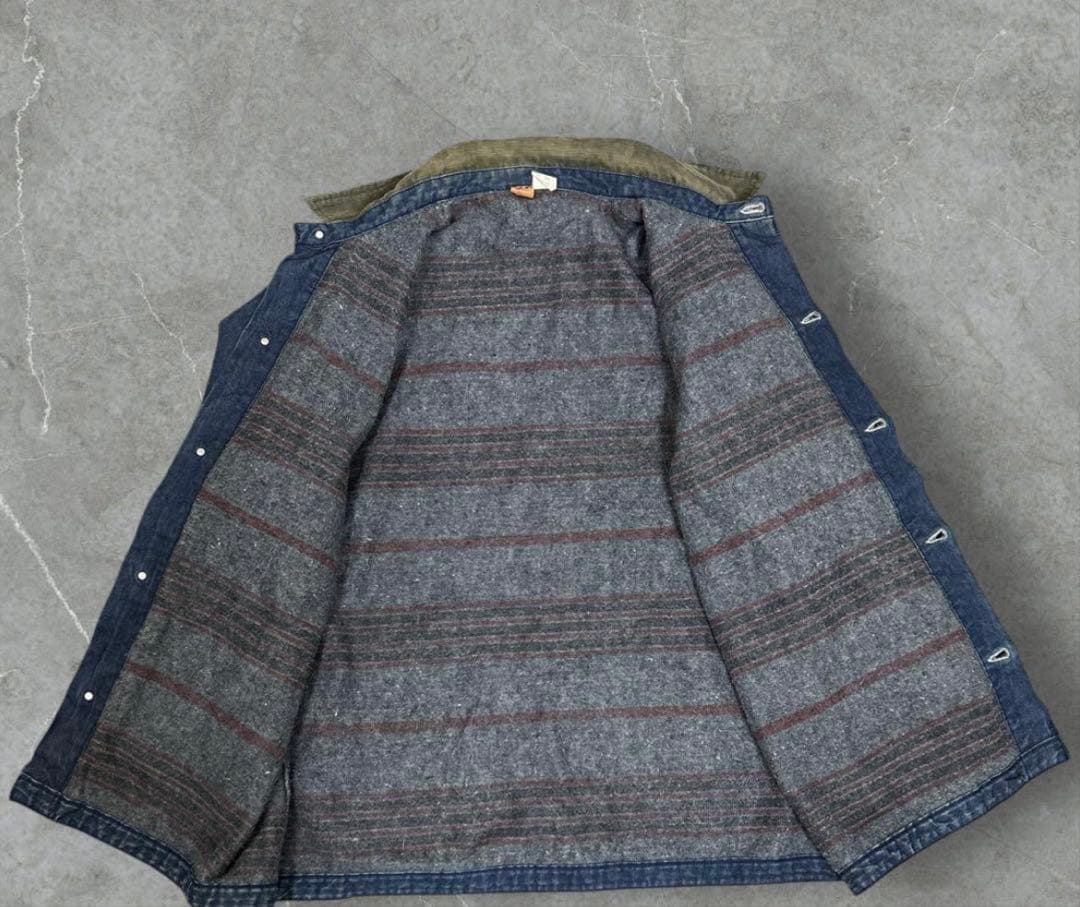 5] 80s USA製BIGBENデニム カバーオール ジャケット古着 襟コーデ