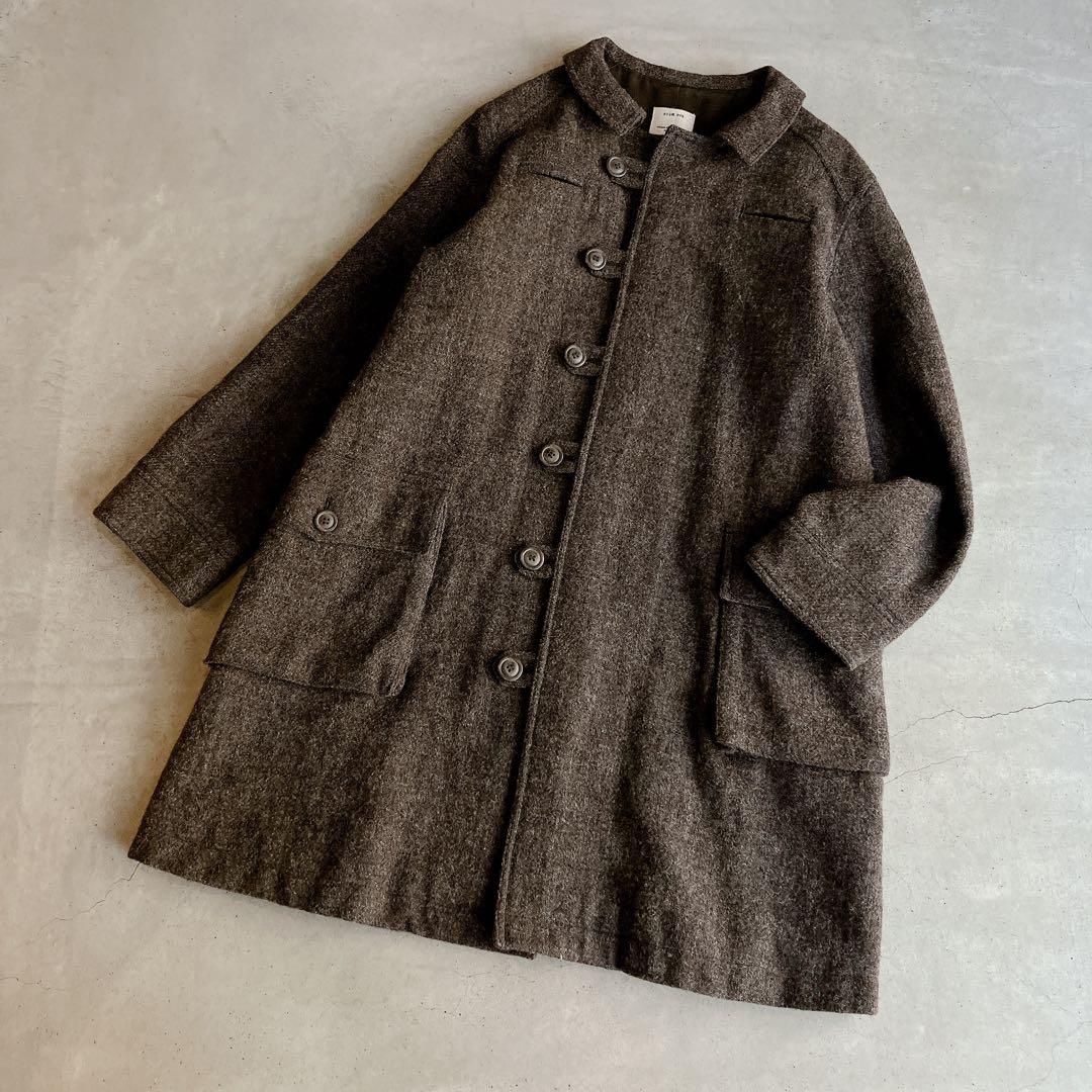 美品✦ฺevam eva/エヴァム　エヴァ　ウールコート　ブラウン