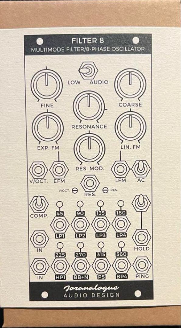 joranalogue filter 8 マルチモードフィルター