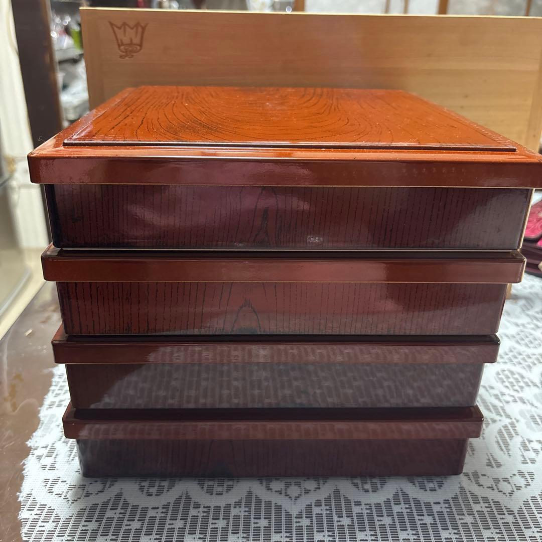 松花堂弁当箱　　陶器付き 4セット