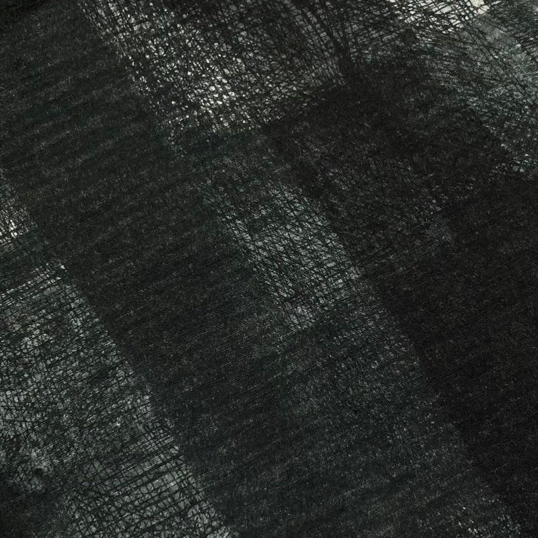 Y's ワイズ 美品21AW ウール 手書き チェックプリント カットソー 2