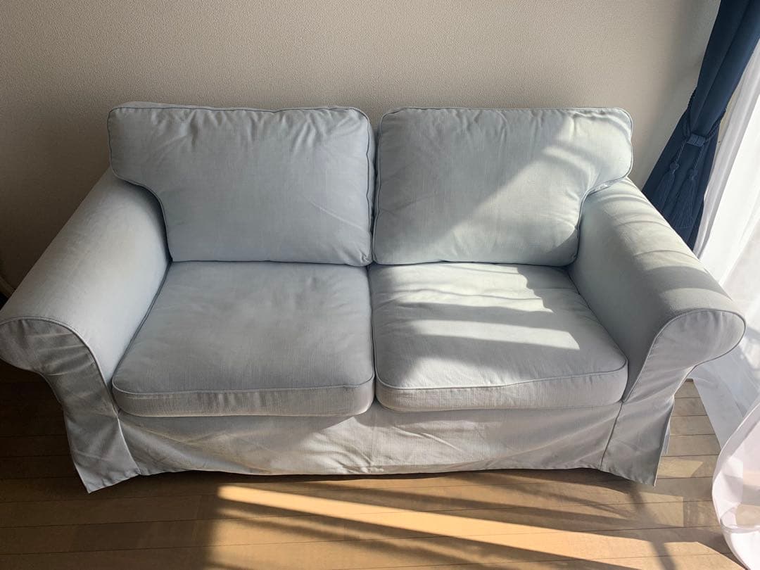 すじこ　　　IKEA エークトルプ カバーのみ　廃盤カラーブルー➕ホワイト