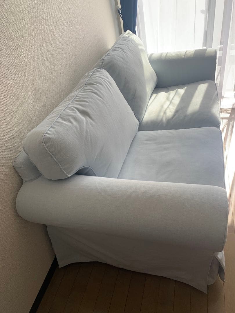 すじこ　　　IKEA エークトルプ カバーのみ　廃盤カラーブルー➕ホワイト