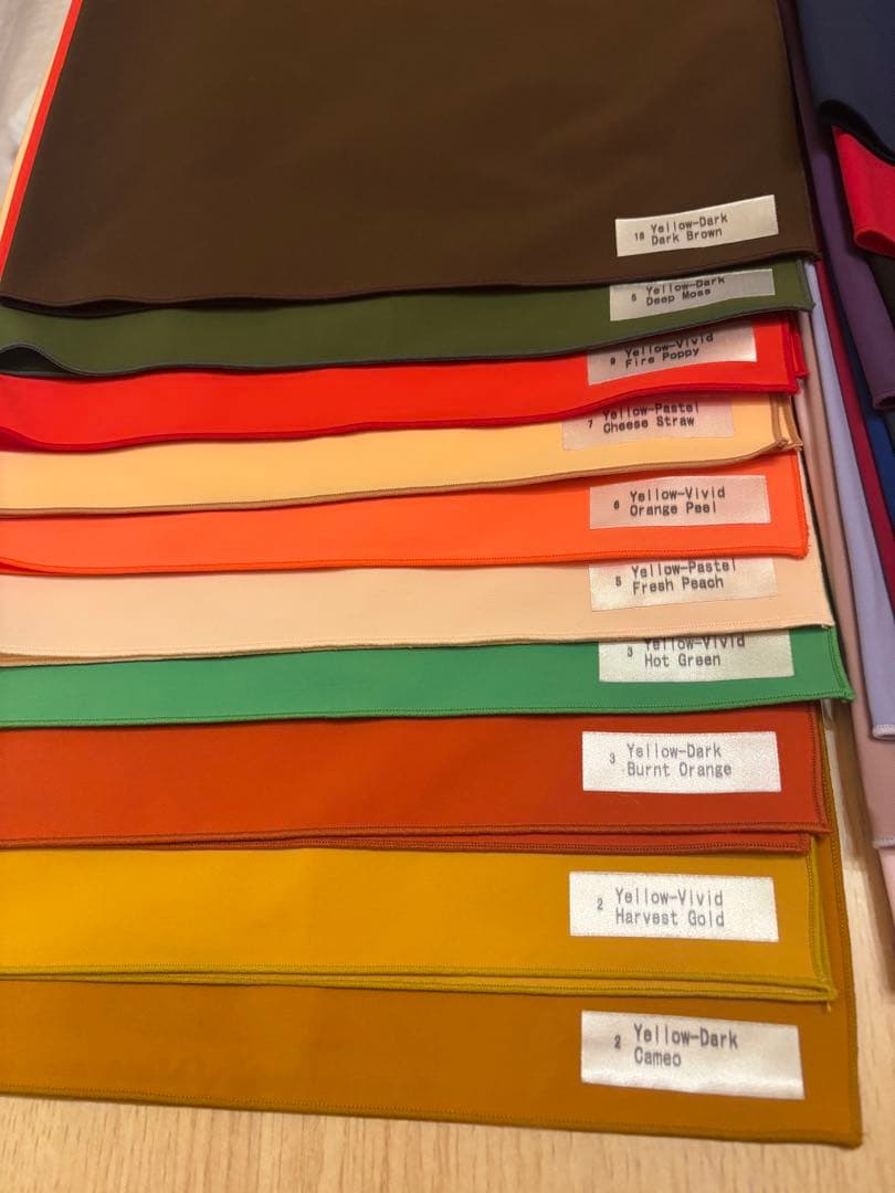 パーソナルカラー診断　ドレープ34枚　オーラ美人