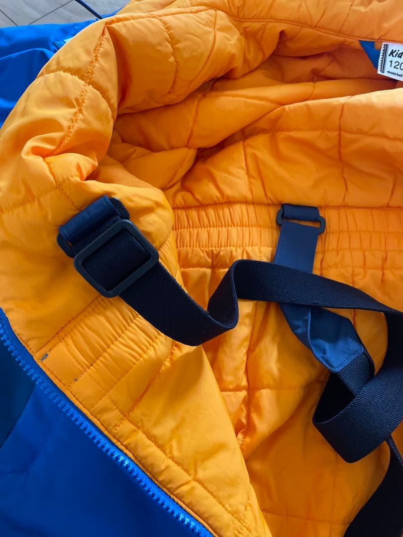 mont-bell 子ども用スキーウェア 青　120cm つなぎ　美品