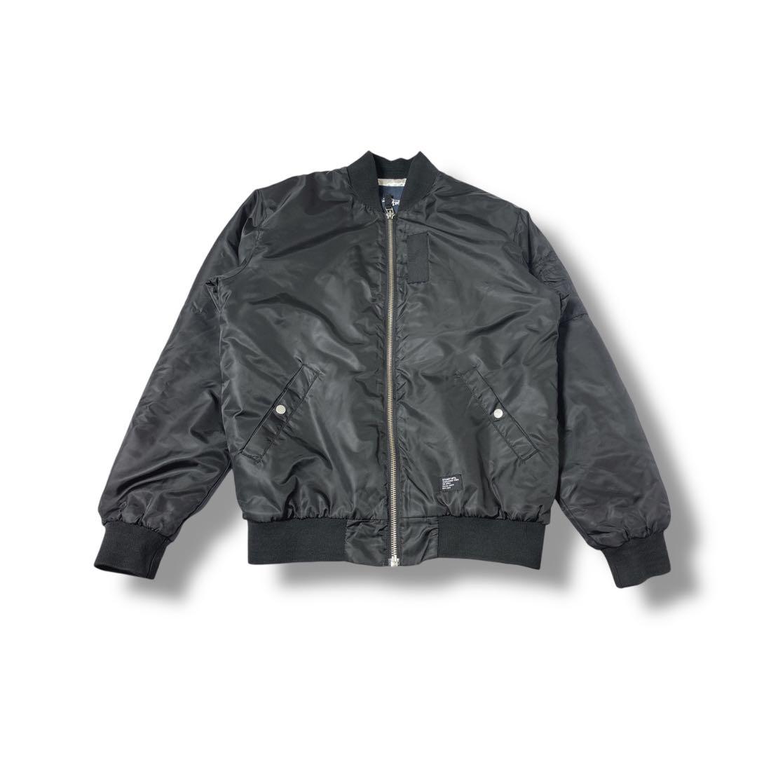 s*n様 ステューシー　ma1 ブラック　裏地シルバー　中綿入り　ボンバー　Lサ