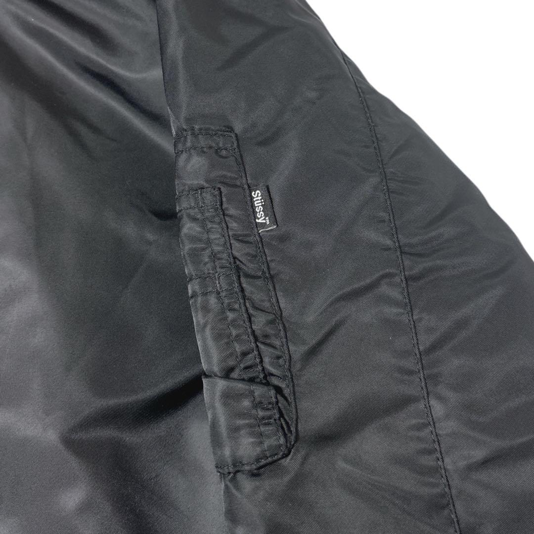 s*n様 ステューシー　ma1 ブラック　裏地シルバー　中綿入り　ボンバー　Lサ