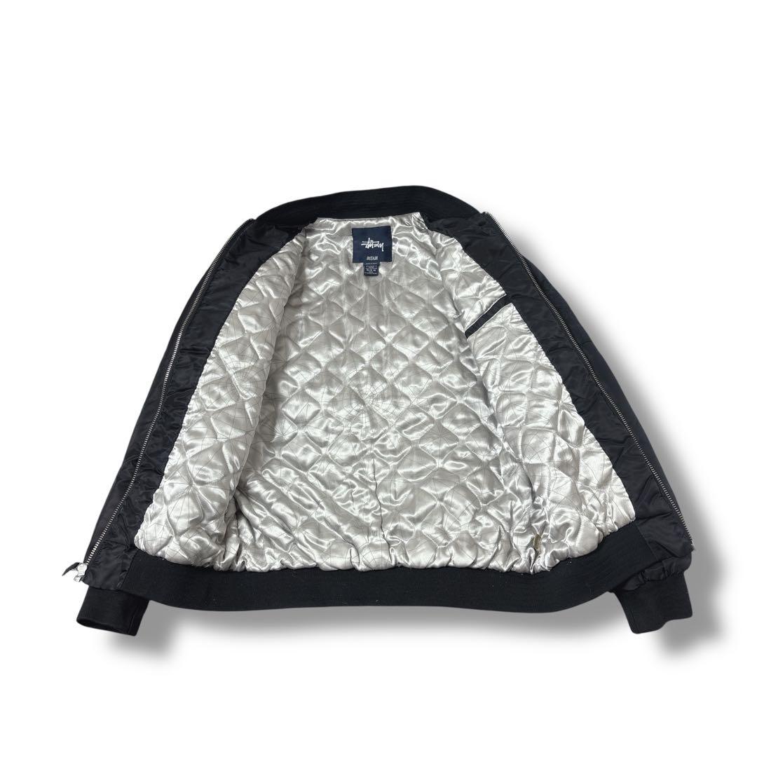 s*n様 ステューシー　ma1 ブラック　裏地シルバー　中綿入り　ボンバー　Lサ