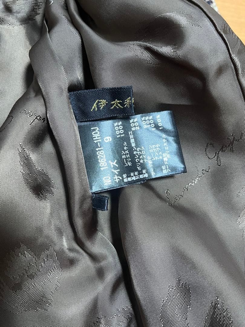 未使用　伊太利屋GKITALIYA ベストジャケット　茶×レオパード柄　おしゃれ