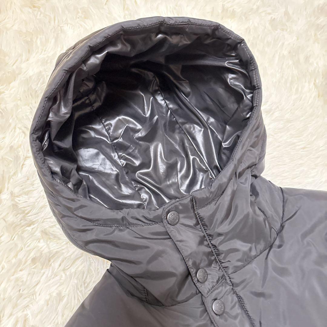 ATHLETA ブラック キルティング ベンチコート 160 サッカー アスレタ