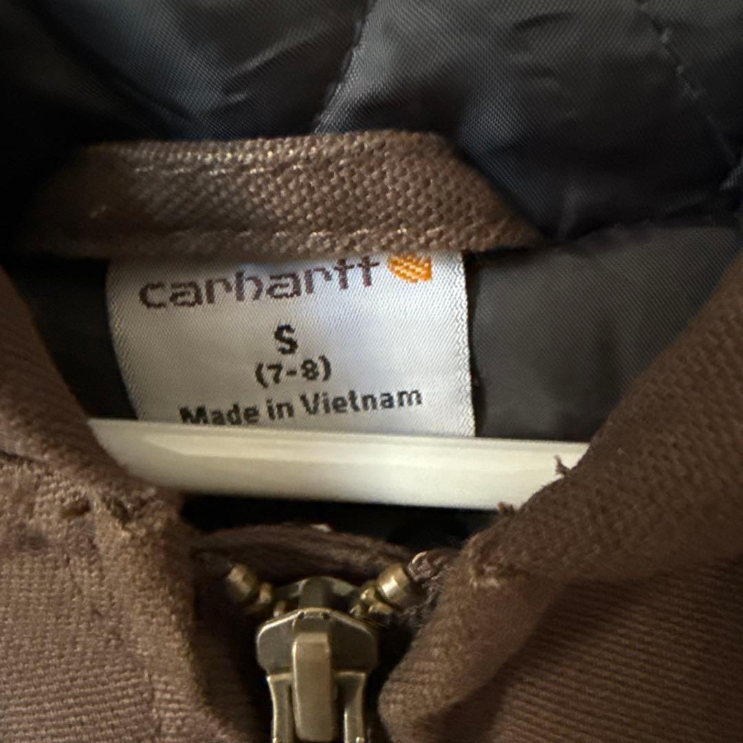 carhartt ダック　アクティブジャケット　ブラウン　7-8 130〜140