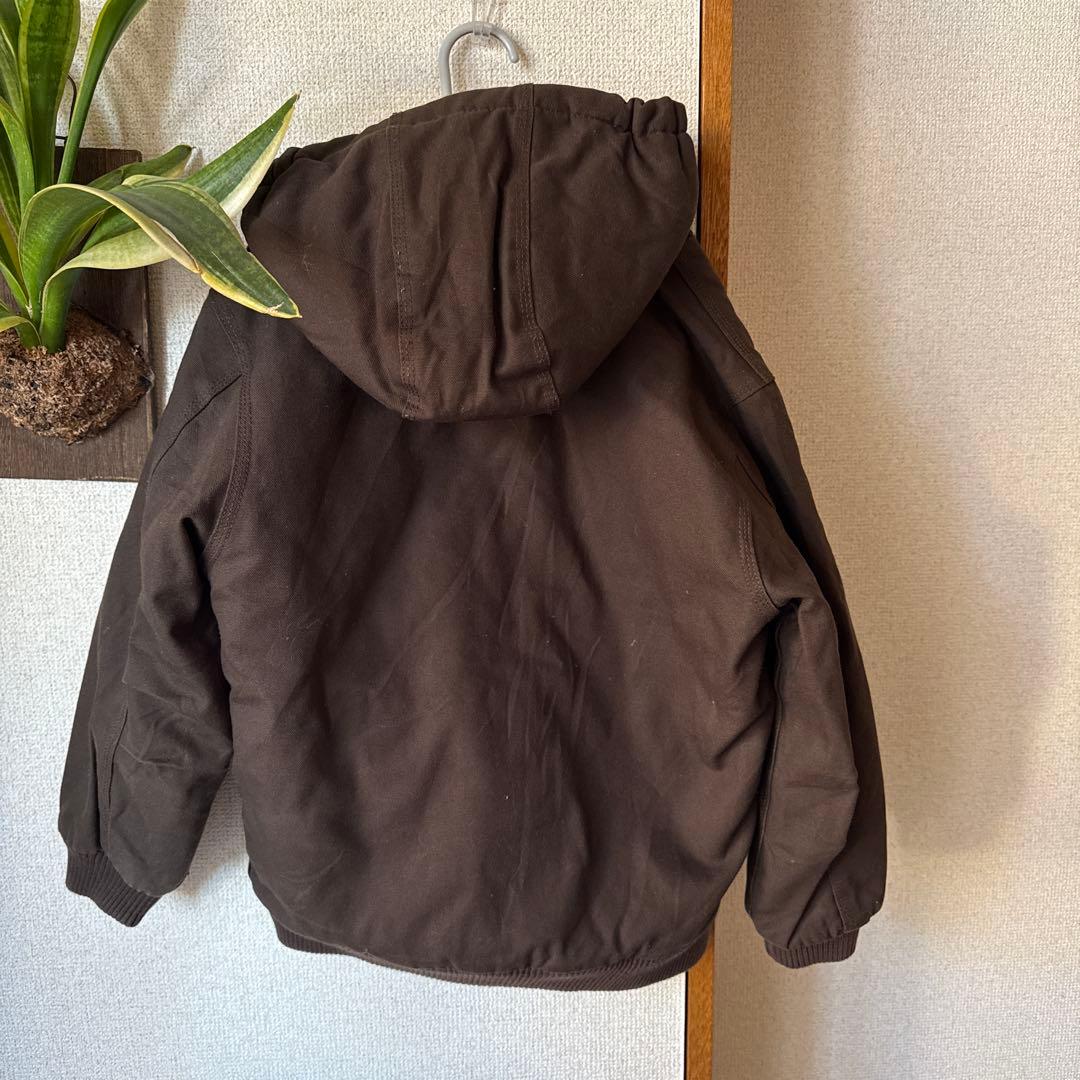 carhartt ダック　アクティブジャケット　ブラウン　7-8 130〜140