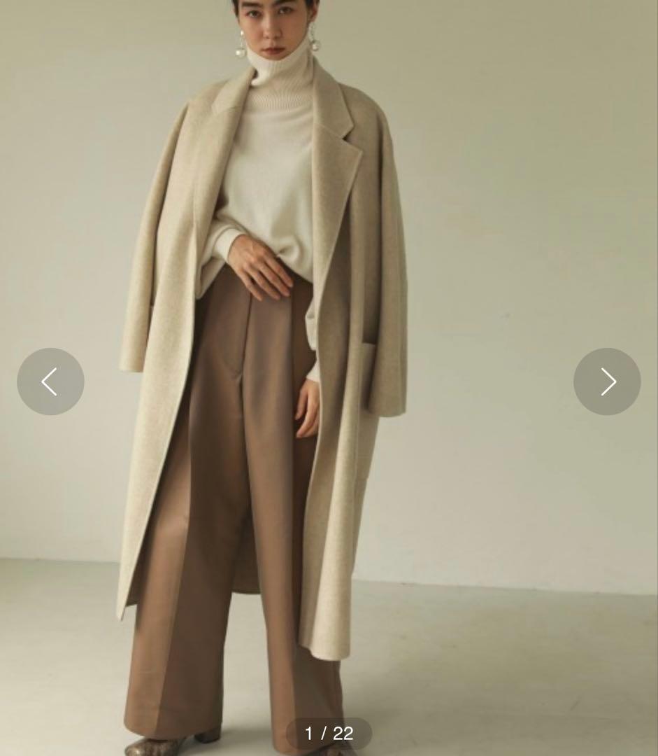 TODAYFUL オーバーウールコート ブラック 黒 36 ロングコート