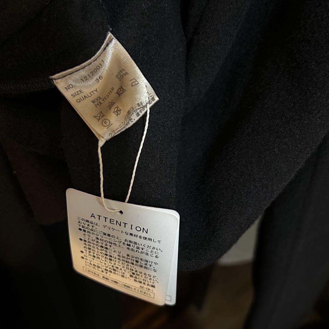 TODAYFUL オーバーウールコート ブラック 黒 36 ロングコート