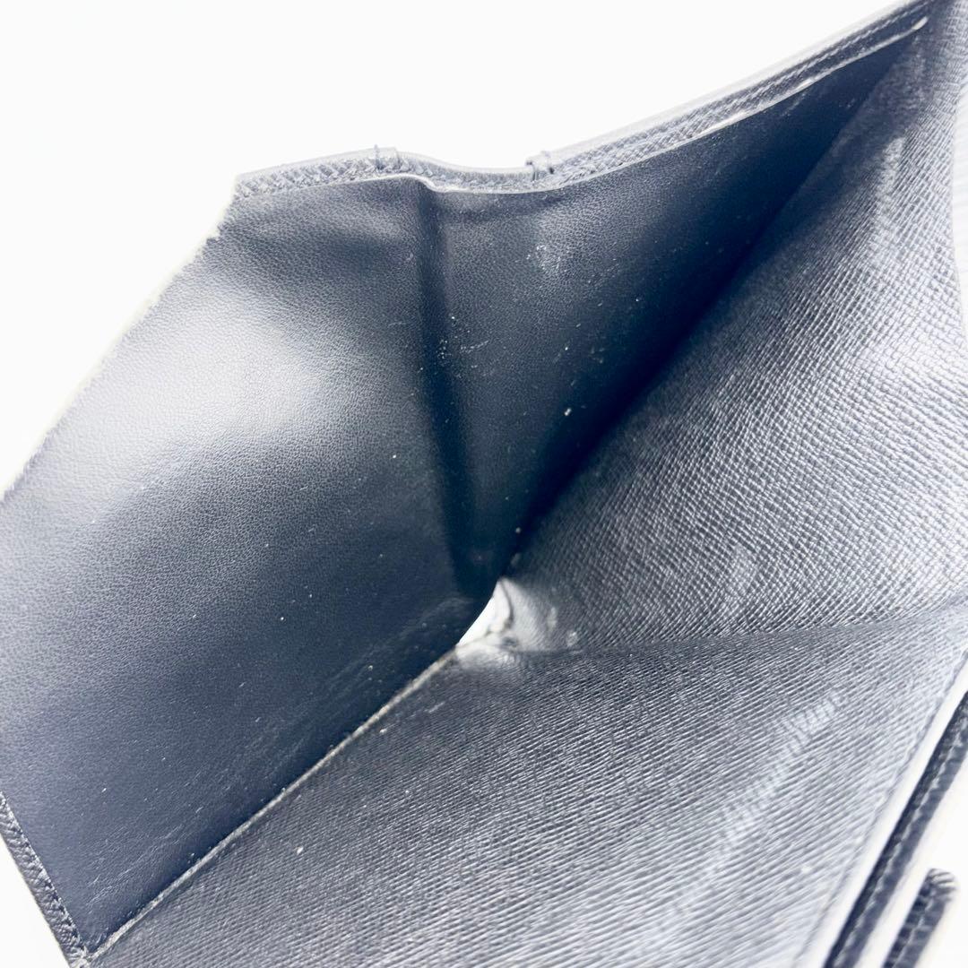 【良品】ルイヴィトン エピ ポルトモネ ビエ カルトクレディ Wホック 黒