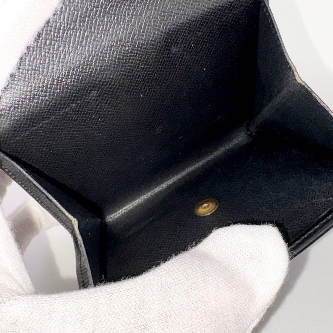 【良品】ルイヴィトン エピ ポルトモネ ビエ カルトクレディ Wホック 黒