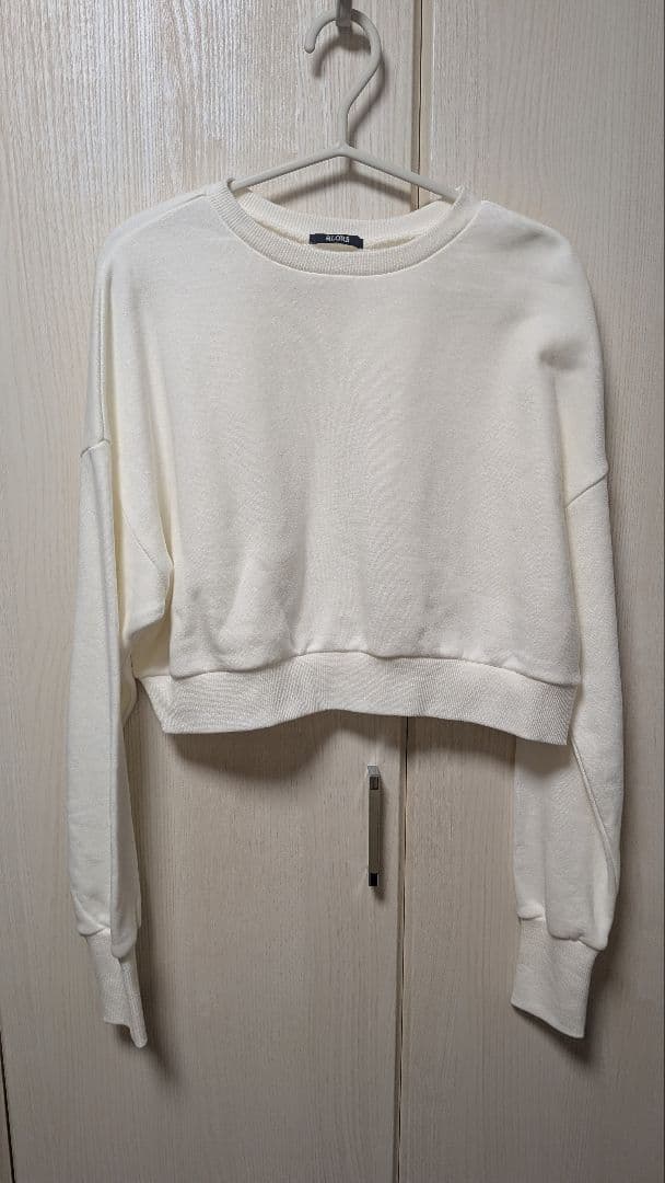 お値下げ！　aLORS paris スウェット ホワイト フリーサイズ　無地