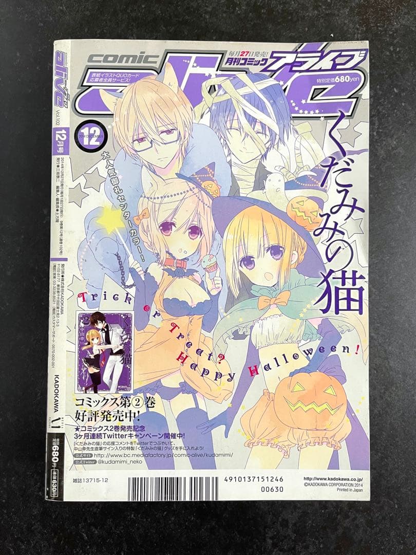 ●コミックアライブ 2014年 12月号 ●リゼロ 文庫かけかえカバー