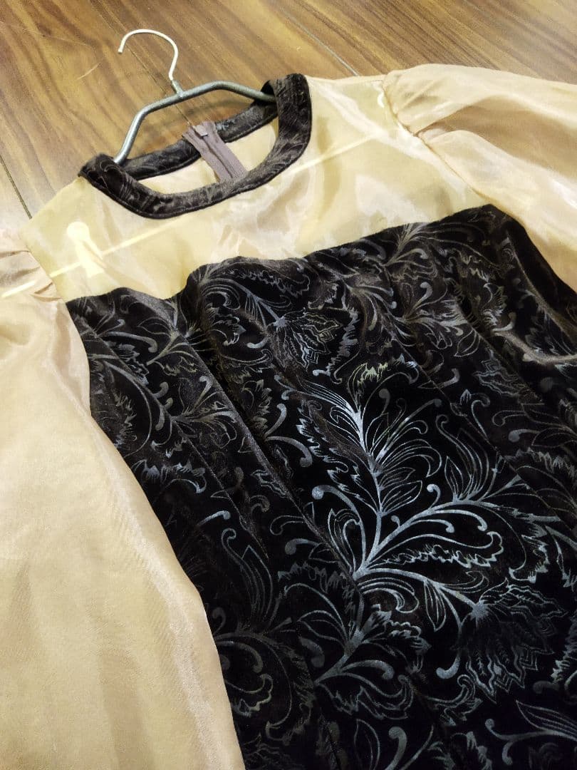 美品♪アマイル オケージョンドレス dress ベロア ワンピース