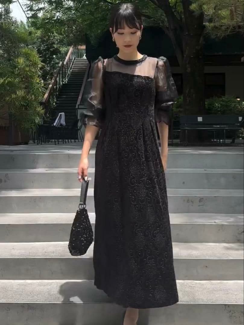 美品♪アマイル オケージョンドレス dress ベロア ワンピース