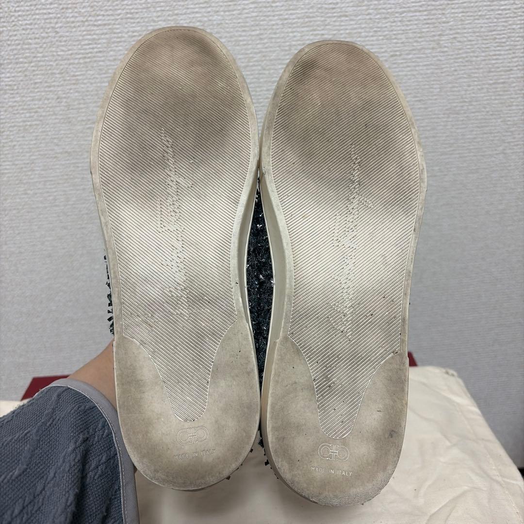 フェラガモ フラットシューズ　スニーカー　6D ツイード
