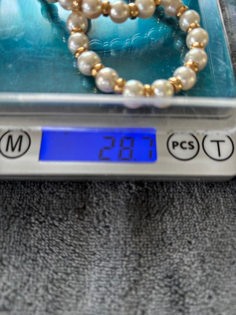 14金とホワイトパール ネックレス 宝石店で購入しました