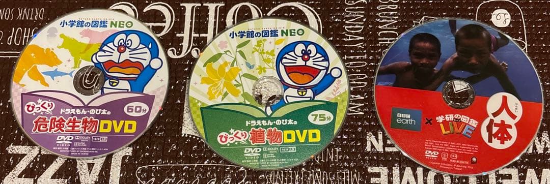 小学館の図鑑　NEO DVD14枚プラス1（人体）　ドラえもん
