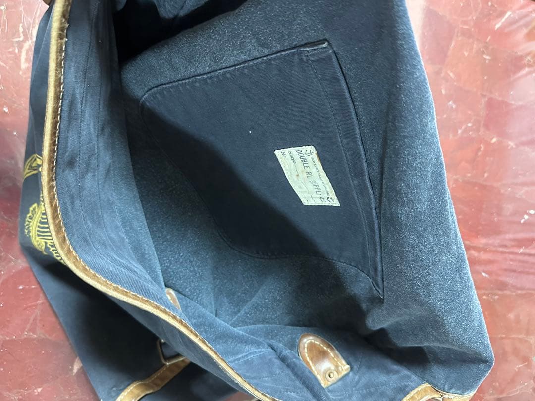 RRL ダブルアールエル ネイビー キャンバス バッグ