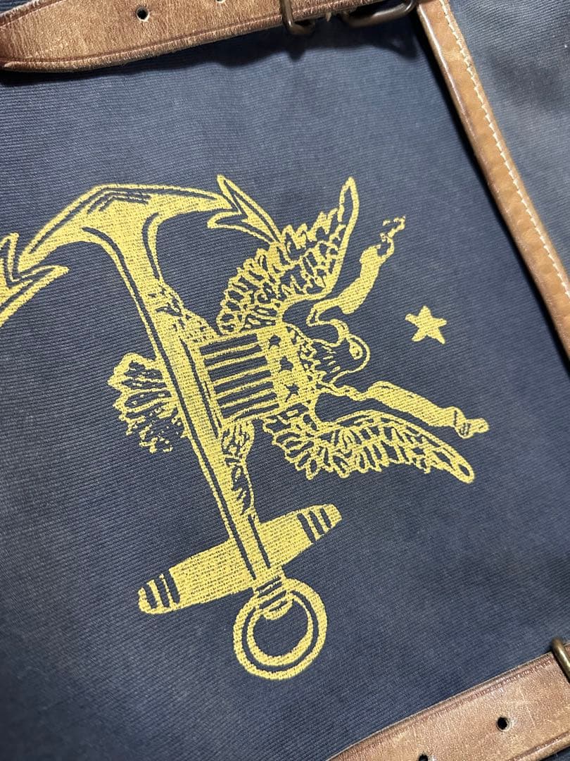 RRL ダブルアールエル ネイビー キャンバス バッグ