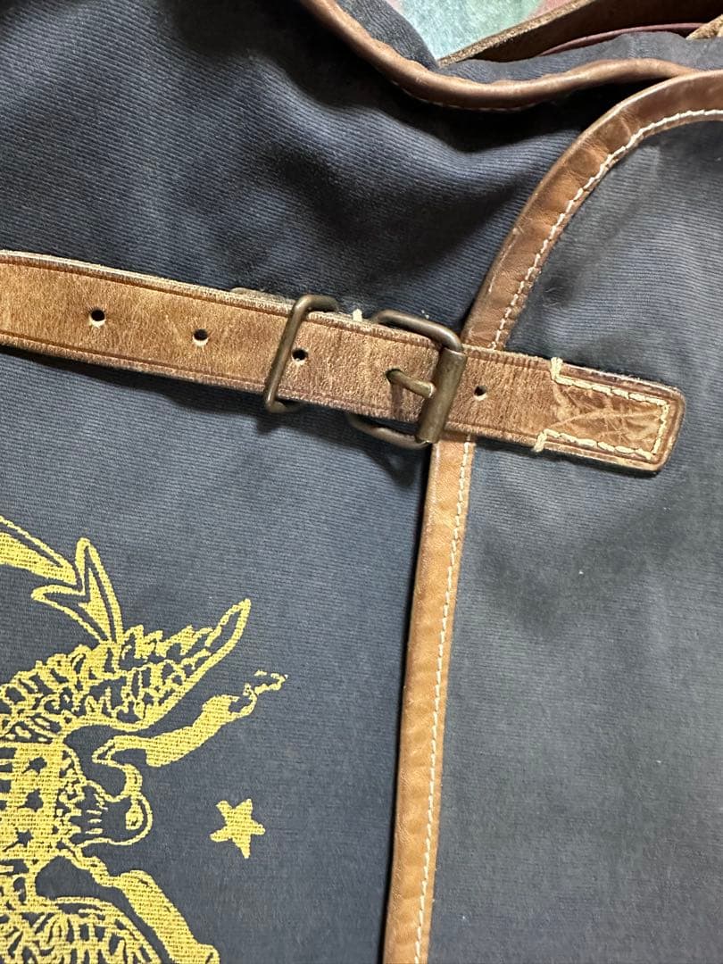 RRL ダブルアールエル ネイビー キャンバス バッグ