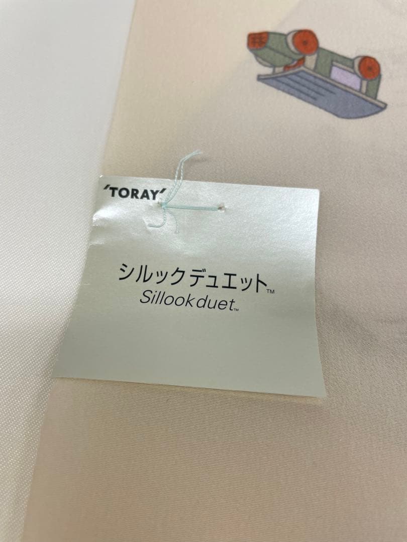 ポリエステル長襦袢 東レシルック 友禅襦袢 レトロ ポリエステル 反物