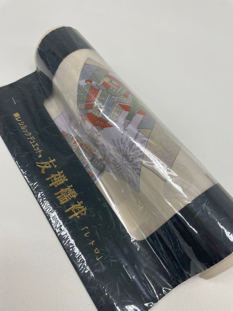 ポリエステル長襦袢 東レシルック 友禅襦袢 レトロ ポリエステル 反物