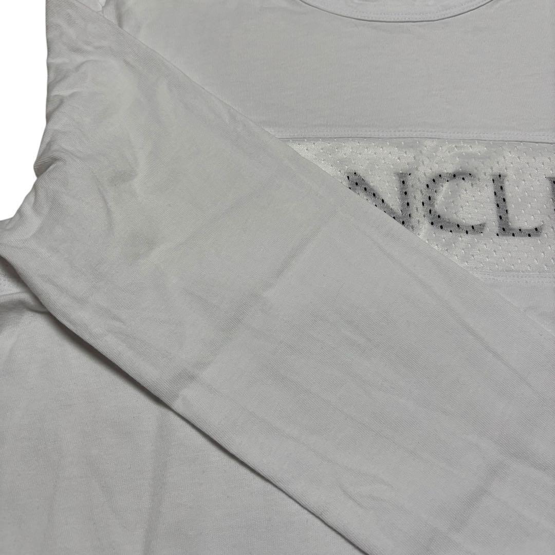 モンクレール　ロゴ　メッシュ　切替　Tシャツ　長袖　ロンT MONCLER