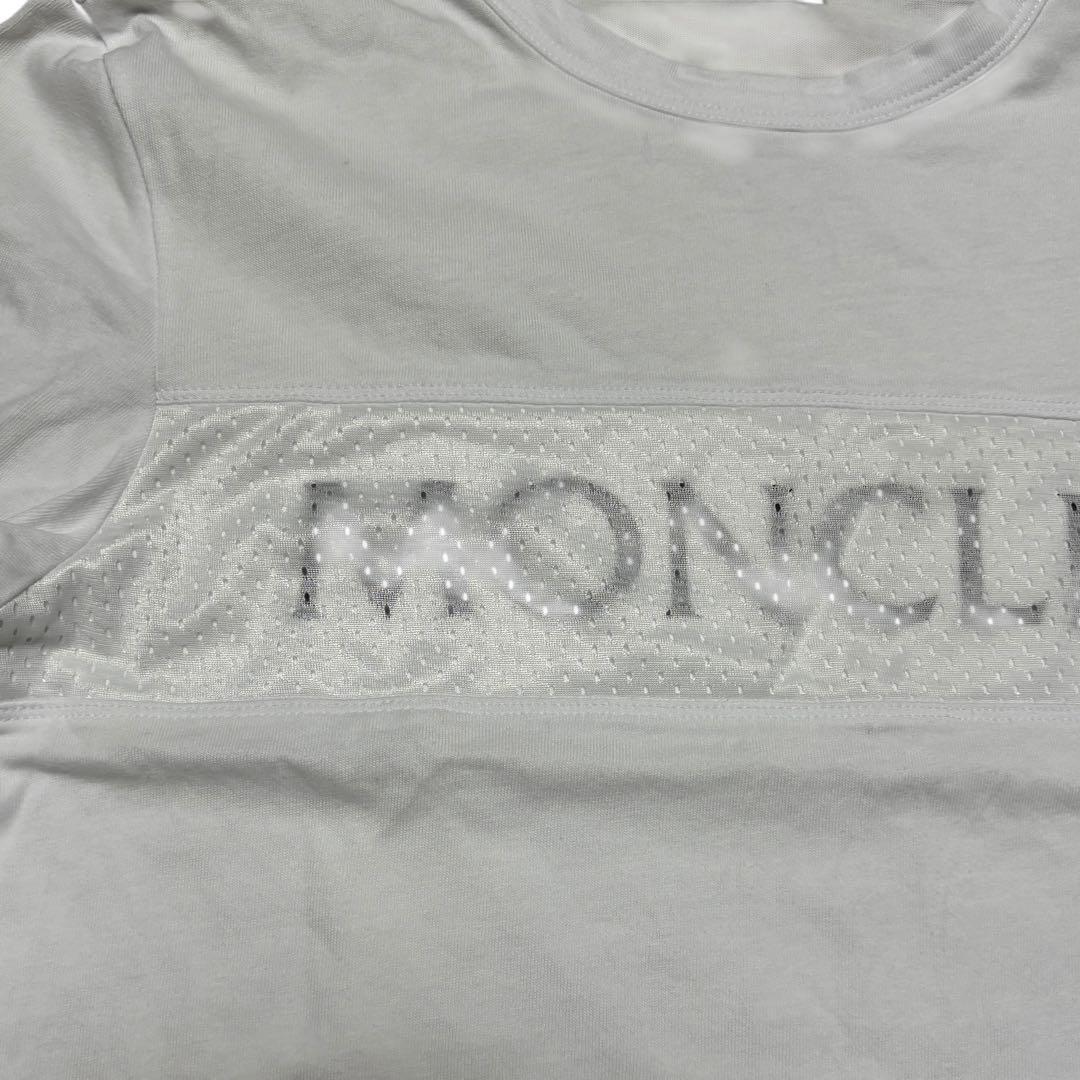 モンクレール　ロゴ　メッシュ　切替　Tシャツ　長袖　ロンT MONCLER