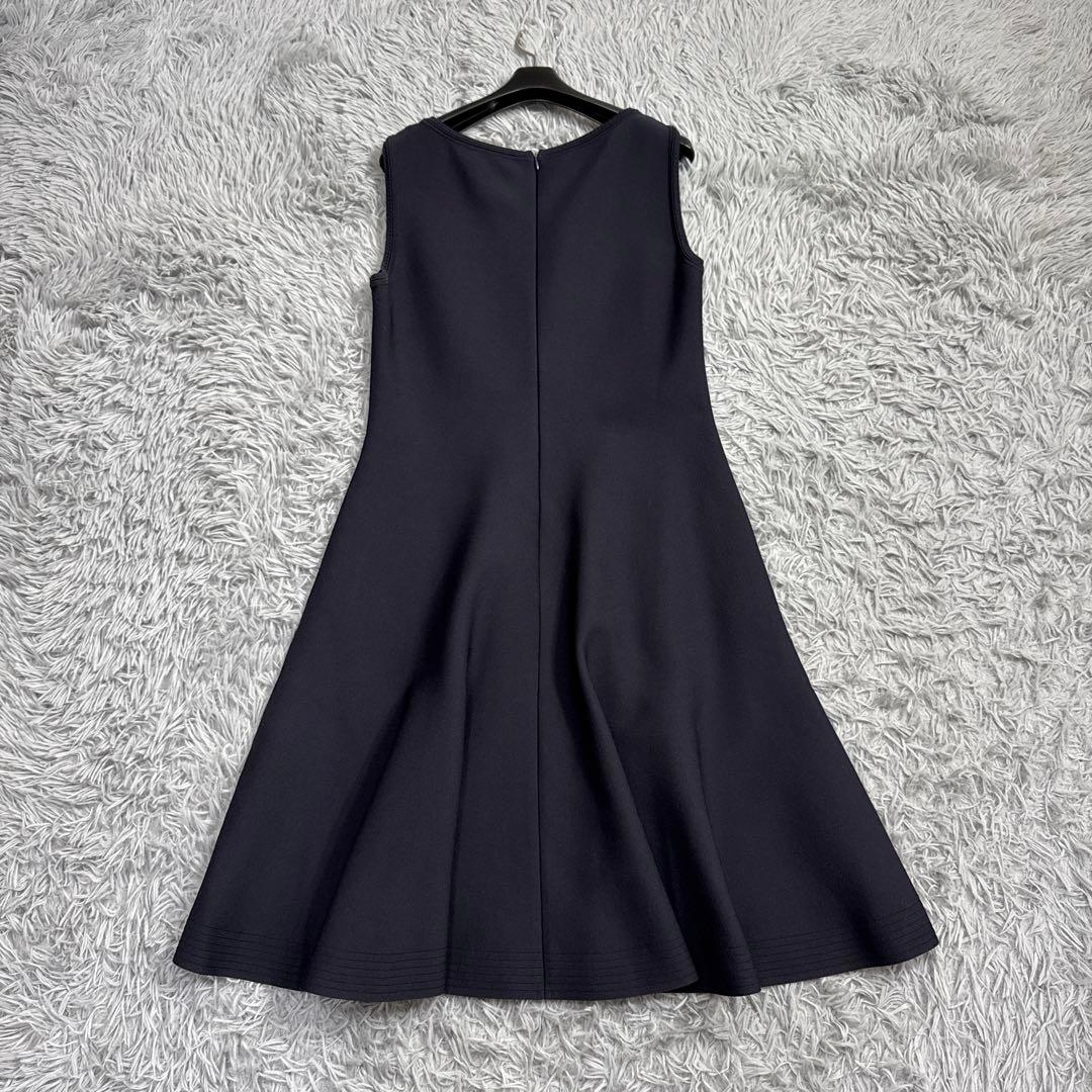 美品✨20年 フォクシー Tuberose ニットフレアワンピース ミッドナイト