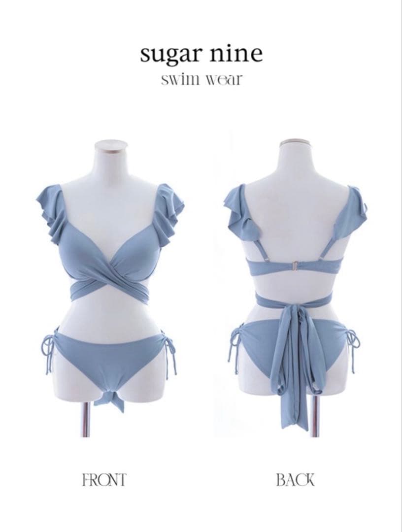 sugar nine ショルダーフリルクロスビキニ