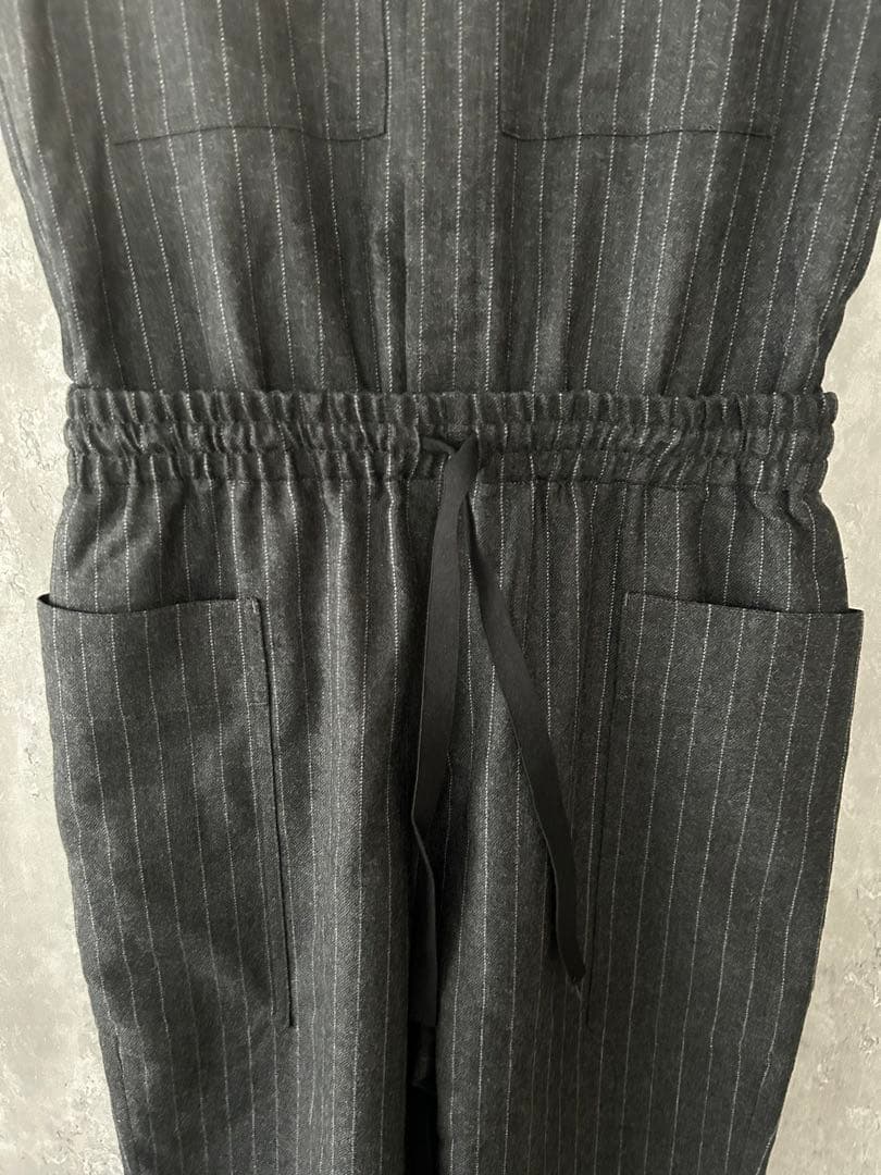 完売品 nicholson&nicholson ウールストライプオールインワン