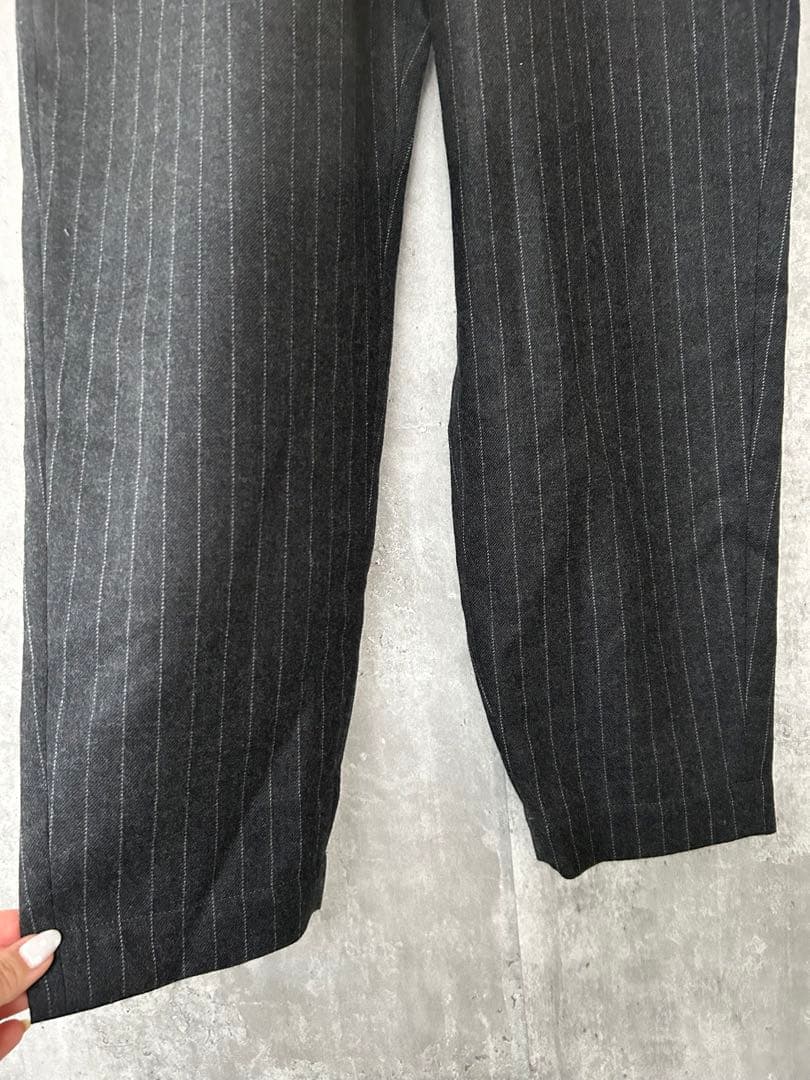 完売品 nicholson&nicholson ウールストライプオールインワン