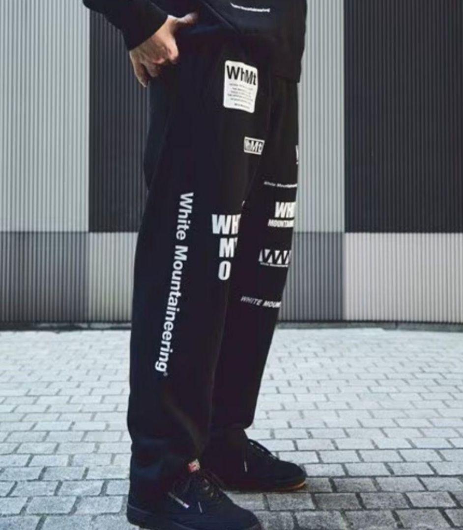 ホワイトマウンテニアリング 21AW ロゴ スウェットパンツ