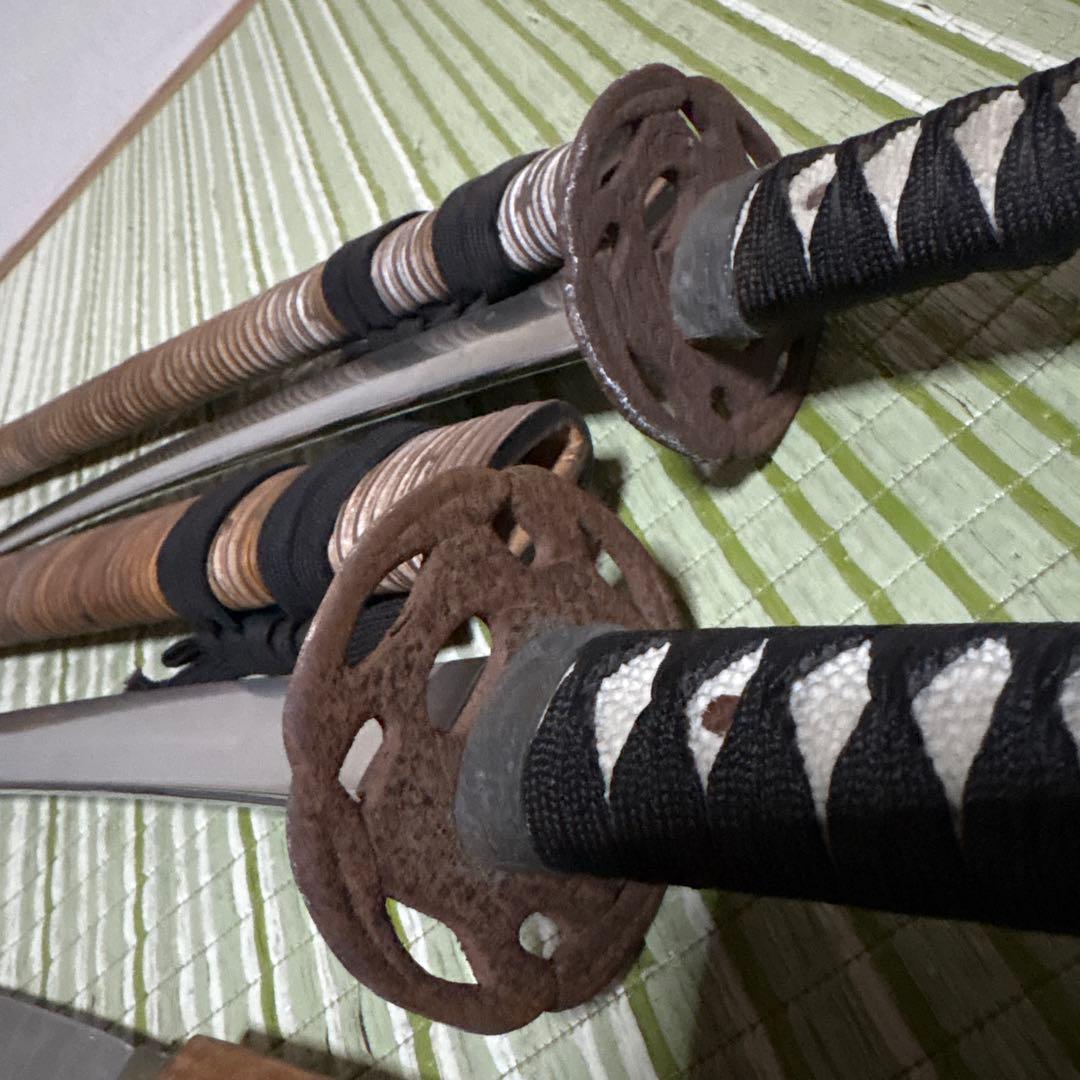 模造刀　模擬刀　武士　侍　伝統工芸　剣　ソード　太刀　小太刀　鞘　鍔　4本