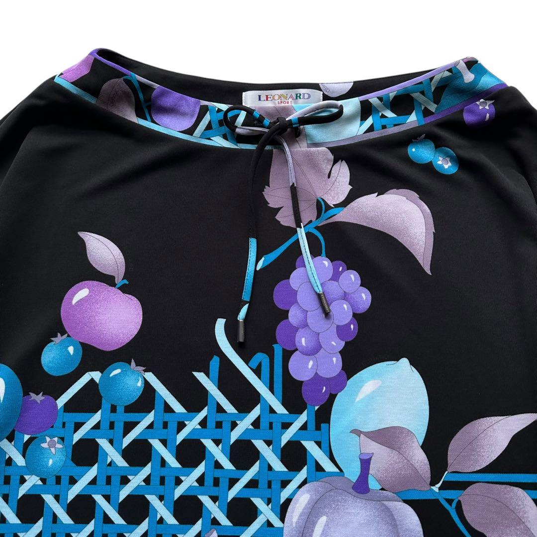 LEONARD SPORT フルーツ柄 チュニック 大きいサイズ 42